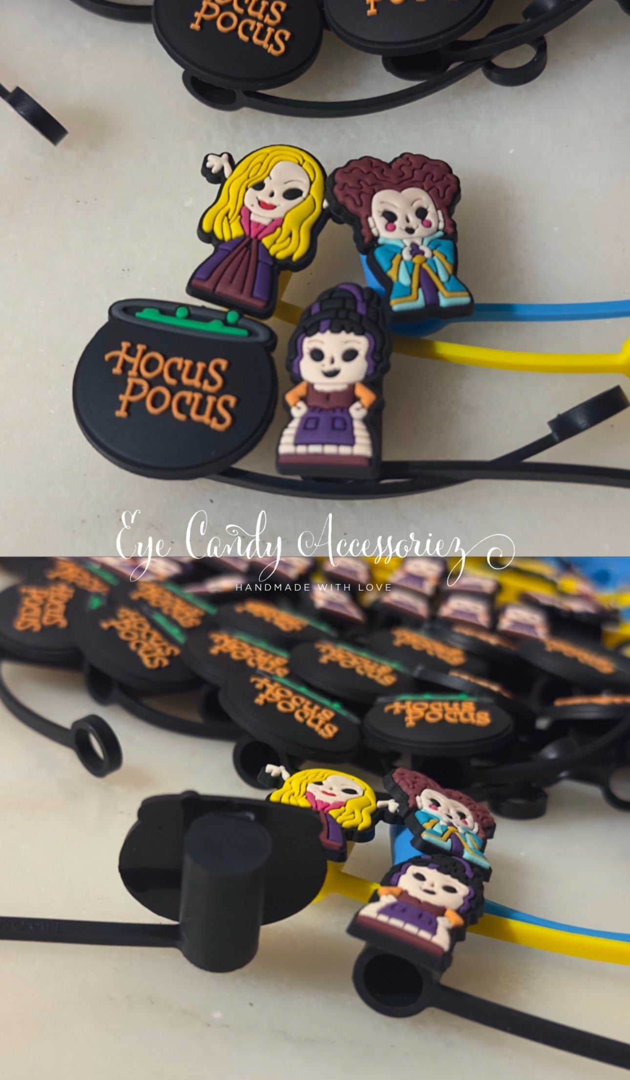 Witches Straw Topper Covers for Standard & Stanley Straws