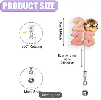 2025 Retractable ID Badge Reel