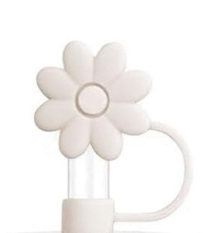 Flower Silicone Straw Topper Covers for Stanley Straws
