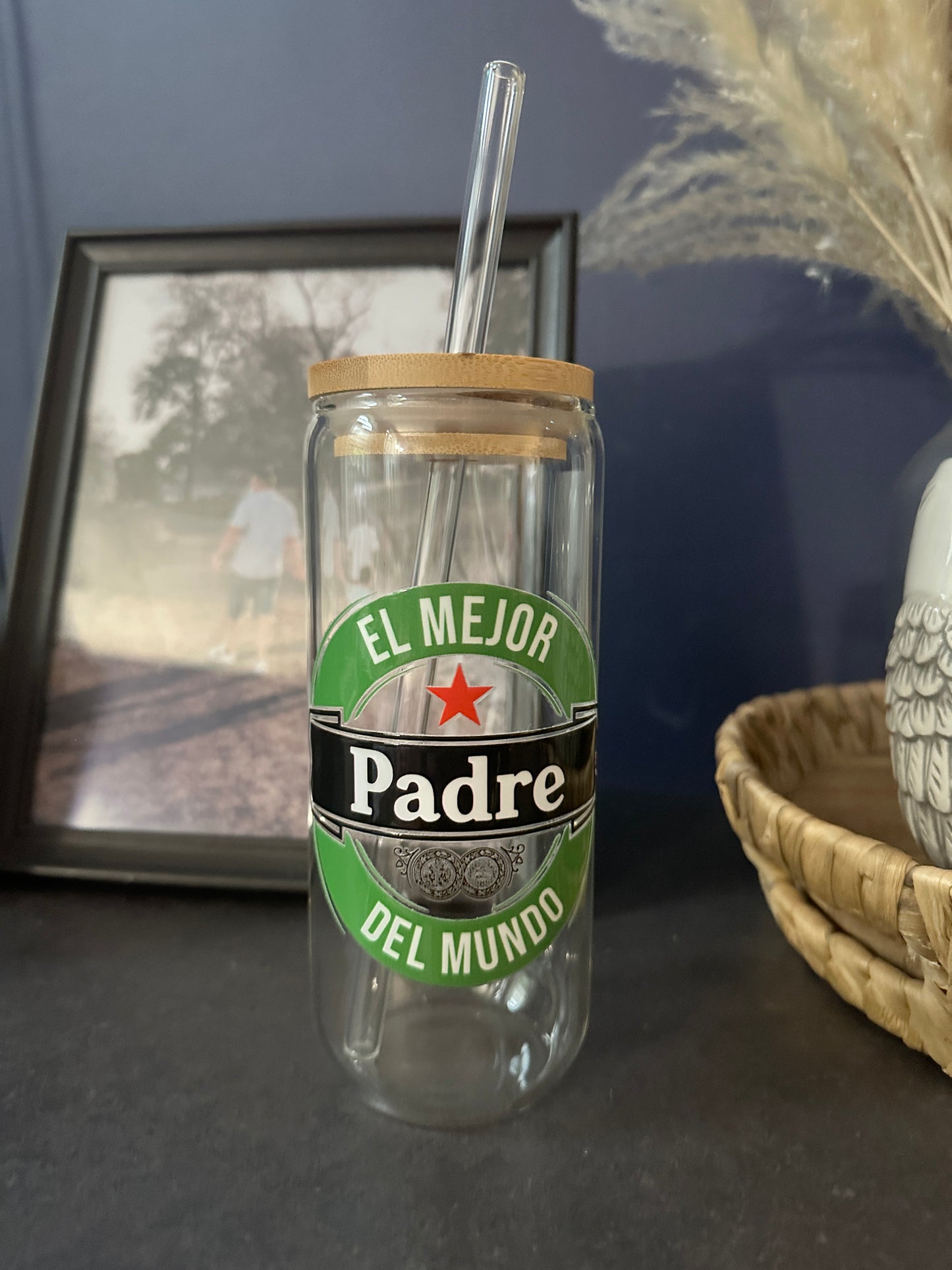 El Mejor Padre Del Mundo Taza De Cerveza Y Lata De Vidrio