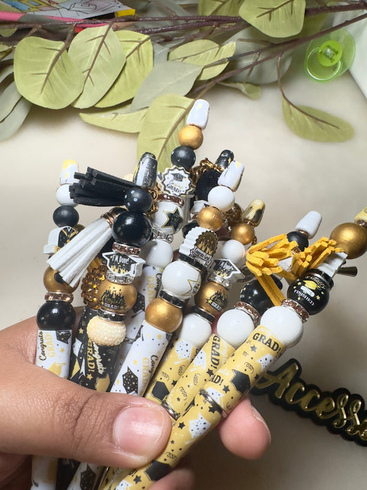 Congrats Grad Beaded Pens