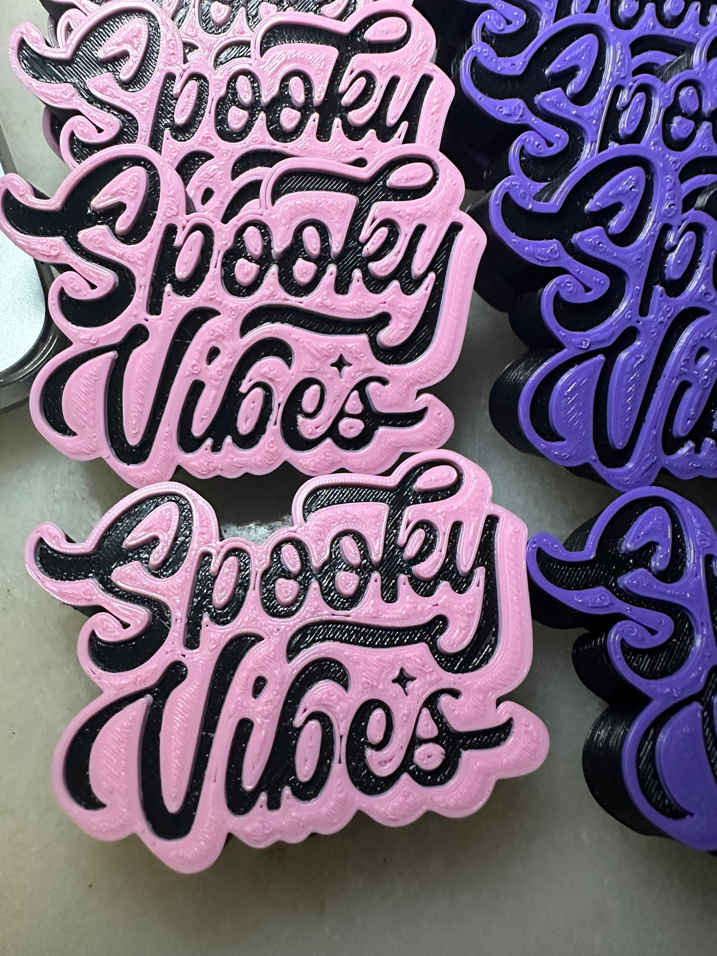 Spooky Vibes 3D Printed Straw Topper (for Standard Straws)