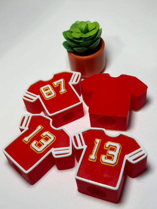 Football Jersey 3D Printed Straw Topper (for Standard & Stanley Straws)
