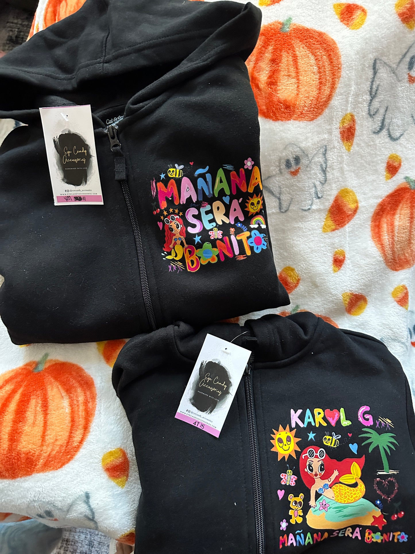 Mañana Sera Bonito- Kids Zip Up Hoodie- 2 Designs