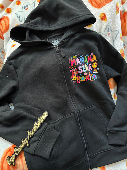 Mañana Sera Bonito- Kids Zip Up Hoodie- 2 Designs