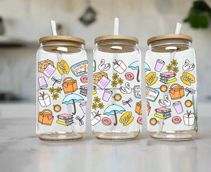 Stars Spring Fling- 16oz Glass Can
