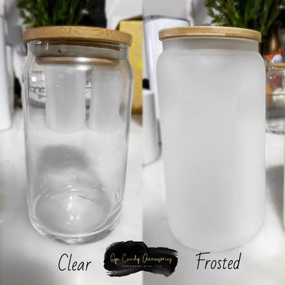 Spring Flowers 16oz Glass Can