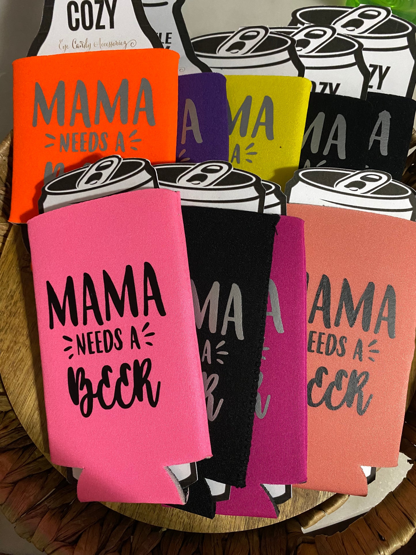 Mama  Needs a Beer - Can/Bottle Sleeves