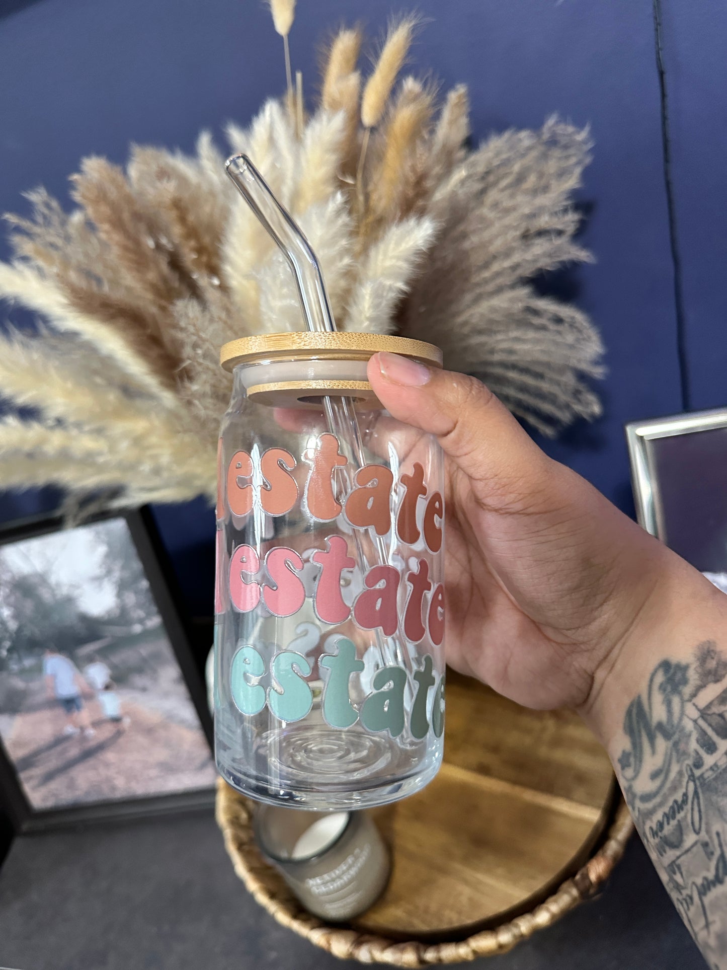 Real Estate Vibes 16oz Glass Can