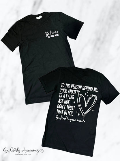 Sé amable con tu mente: camiseta y suéter con serigrafía