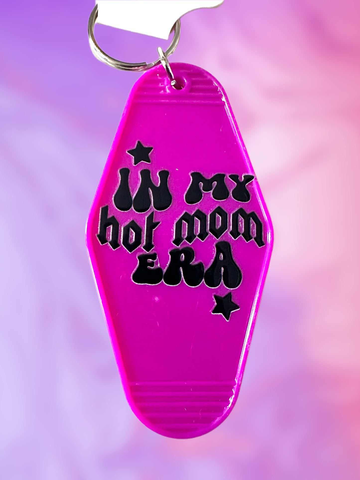 In My Hot Mom Era Retro Style Keychain