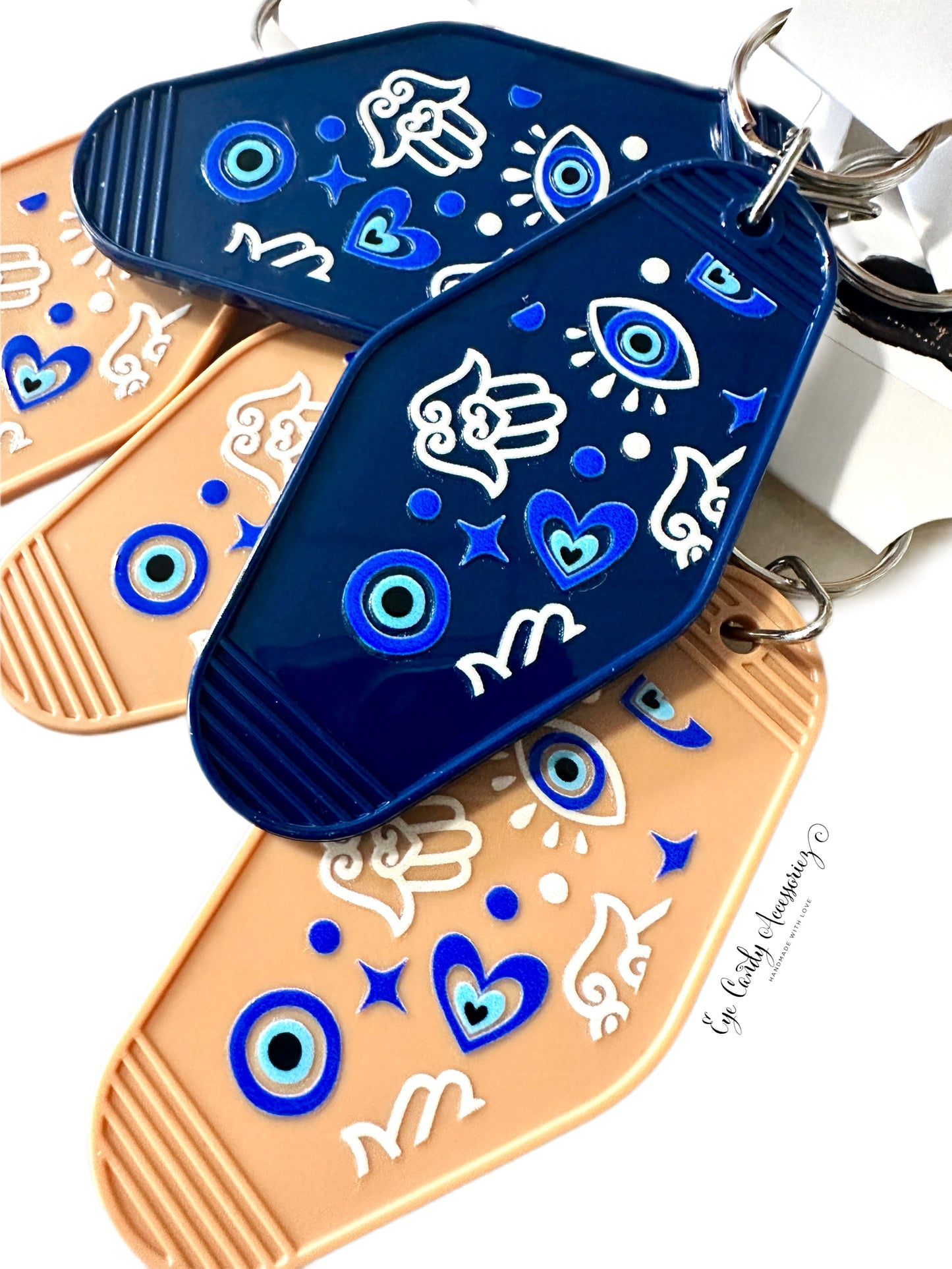 Evil Eye Retro Style Keychain