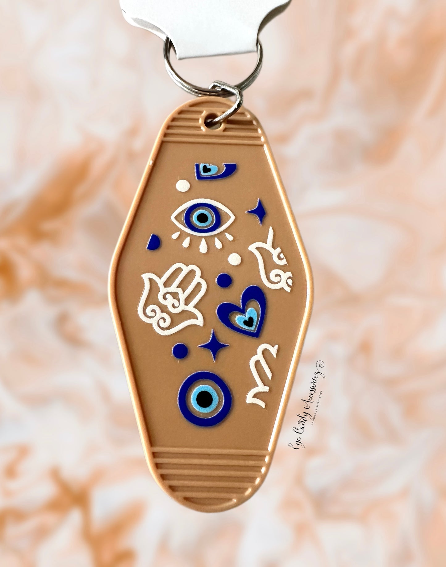 Evil Eye Retro Style Keychain
