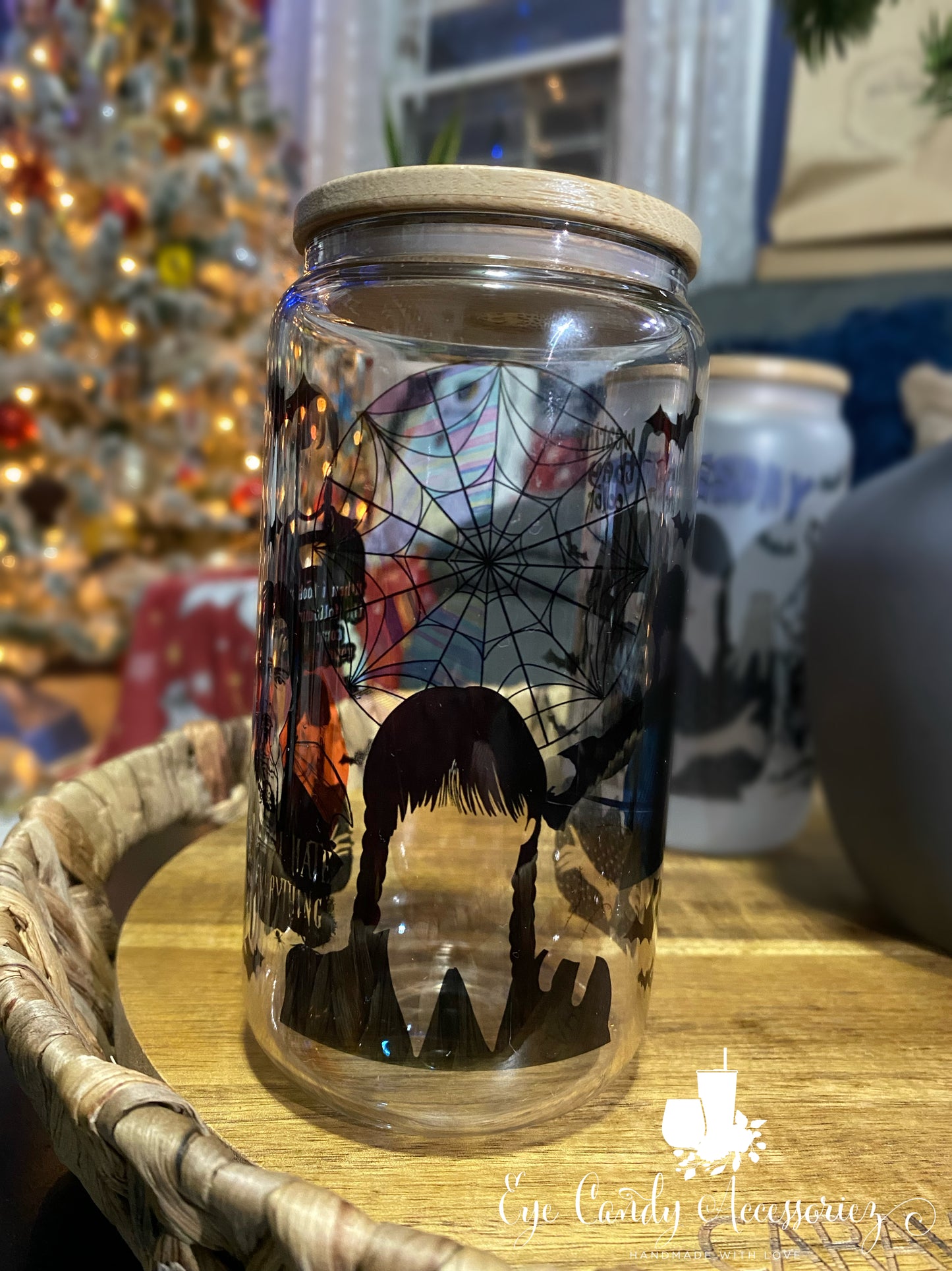 Wednesday 16oz Glass Can- 4 Designs