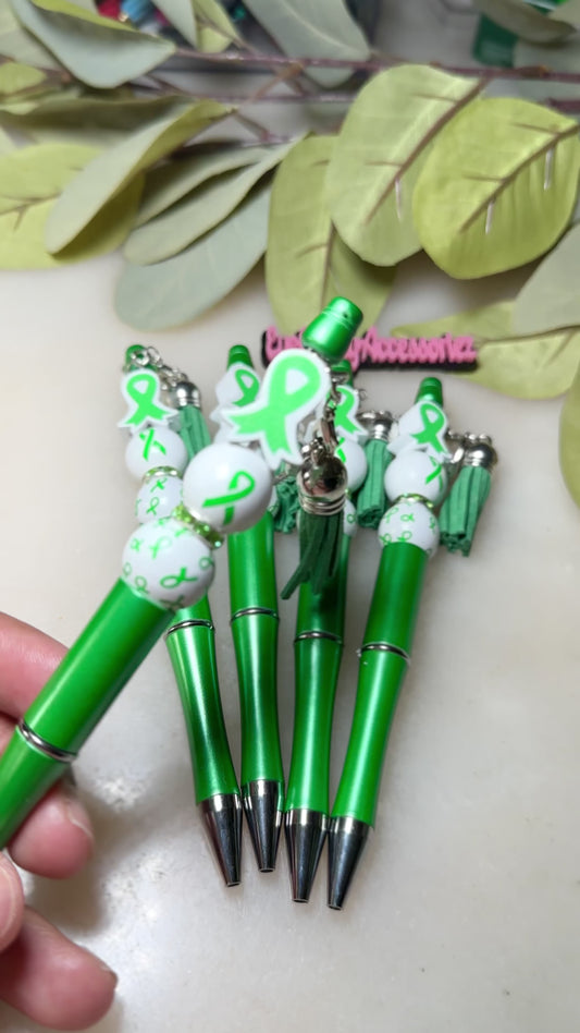 Mental Health Awareness Beaded Pens