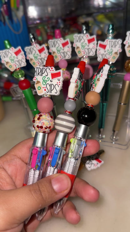 Trips & Sips Beaded Pens
