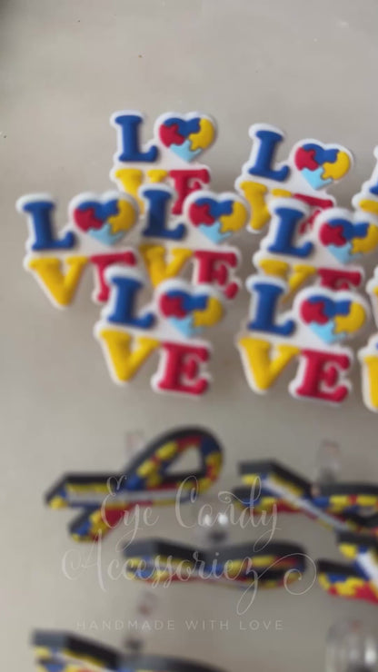 Autism Awareness Straw Topper for Standard Straws