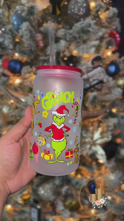 Mr. Steal Christmas - 16 oz Glass Can