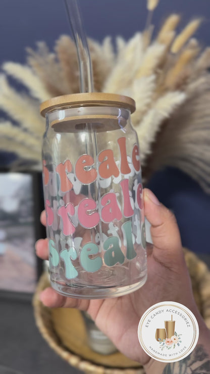 Real Estate Vibes 16oz Glass Can