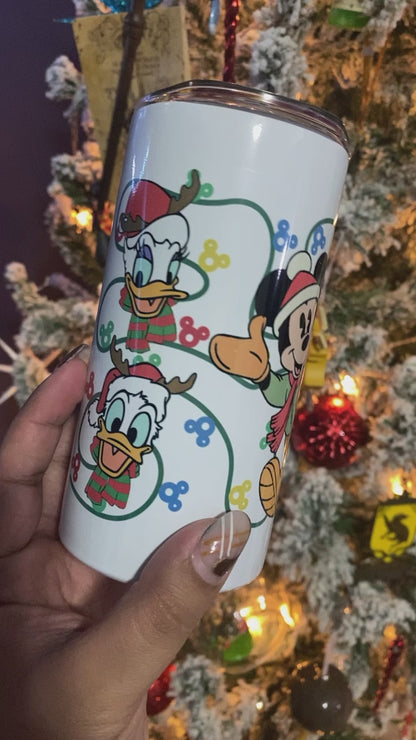 Magical Xmas Glass Cans/Mugs/Tumblers  - 10 Designs available